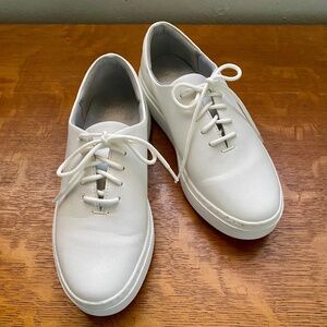 EILEEN FISHER leather wedge sneaker, size 7